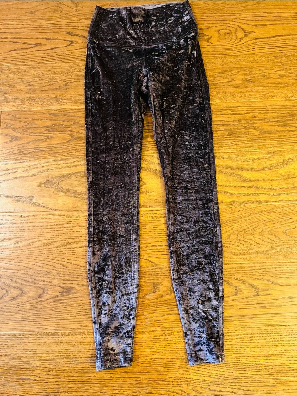 lululemon athletica Crushed Velvet High-Rise Leggings - Charcoal